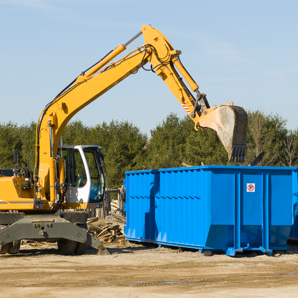 can i choose the location where the residential dumpster will be placed in Garden City South Carolina